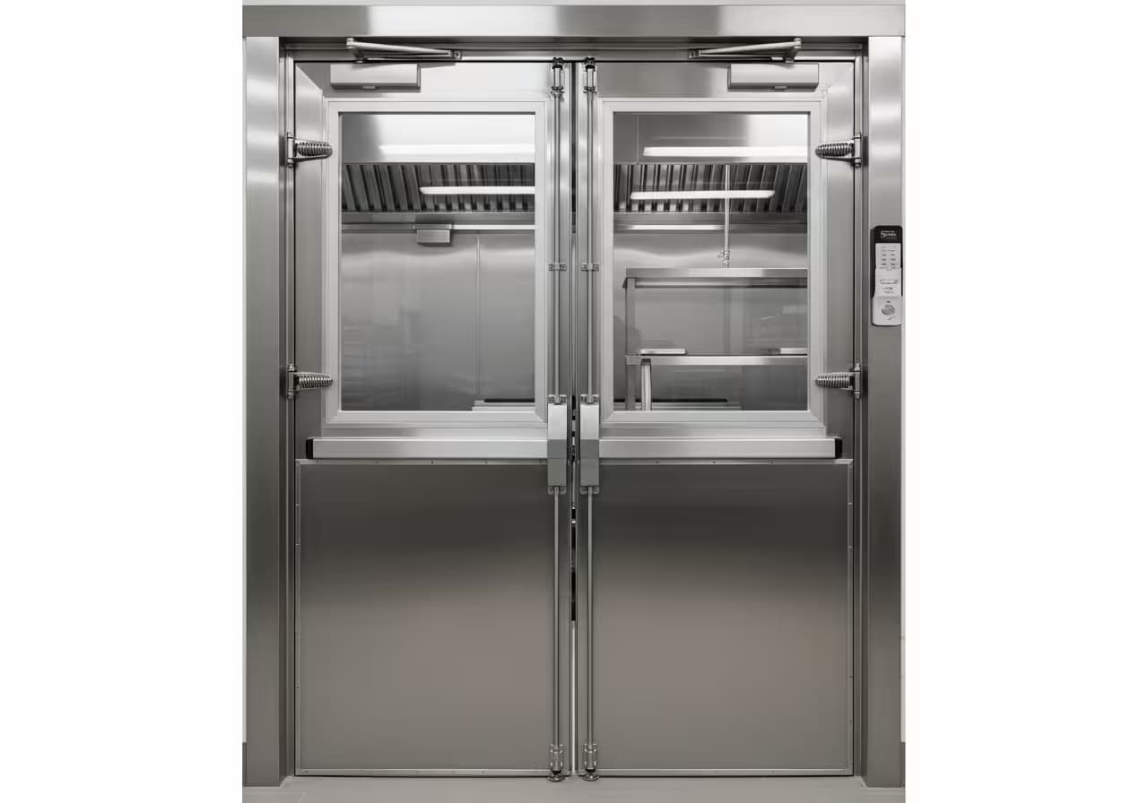 Маятниковые двери 180° открывание | HanDoors.kz Казахстан